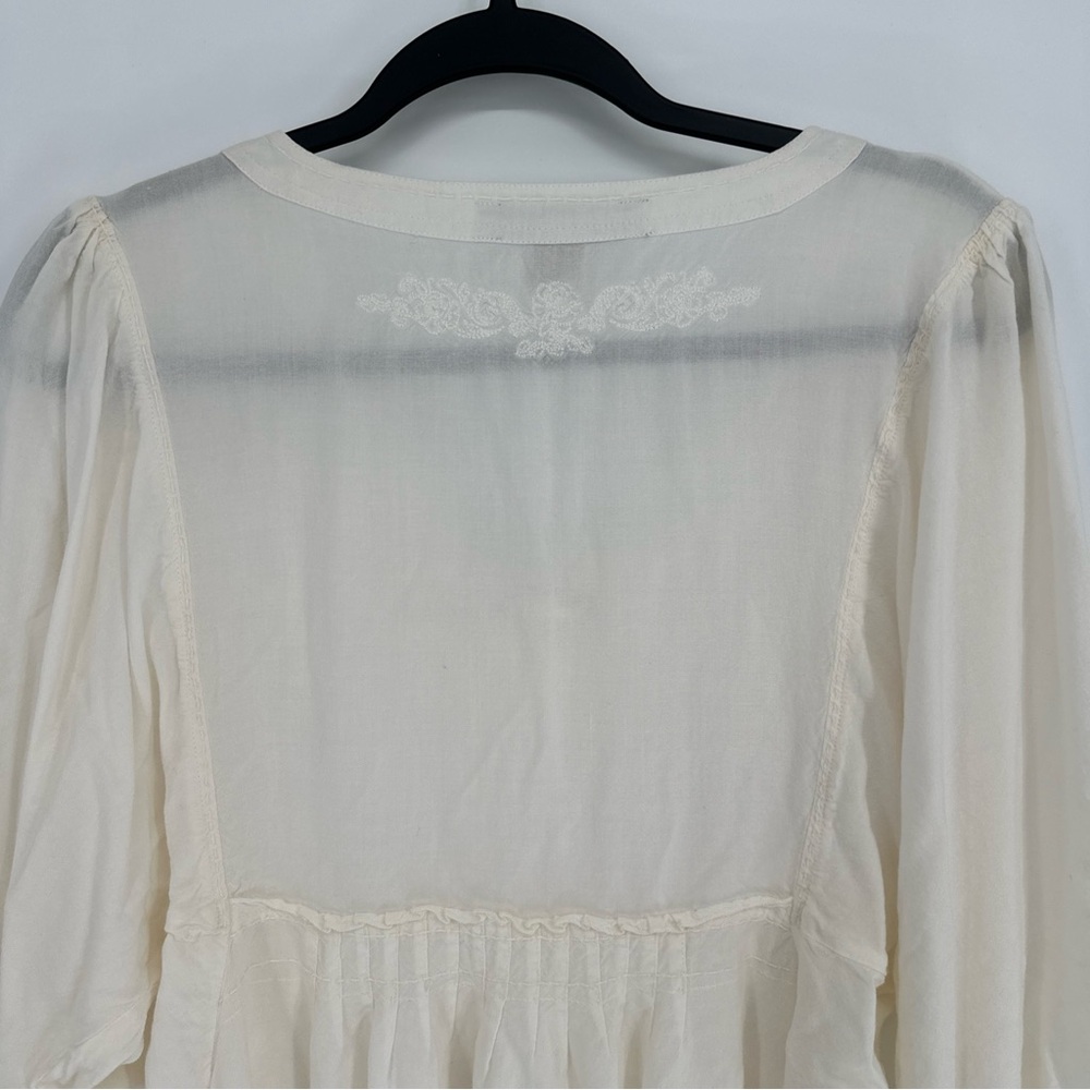 Nine West Vintage America Jean Ivory Boho‎ Keena Dress Womens Size Medium 2010 - Picture 10 of 13